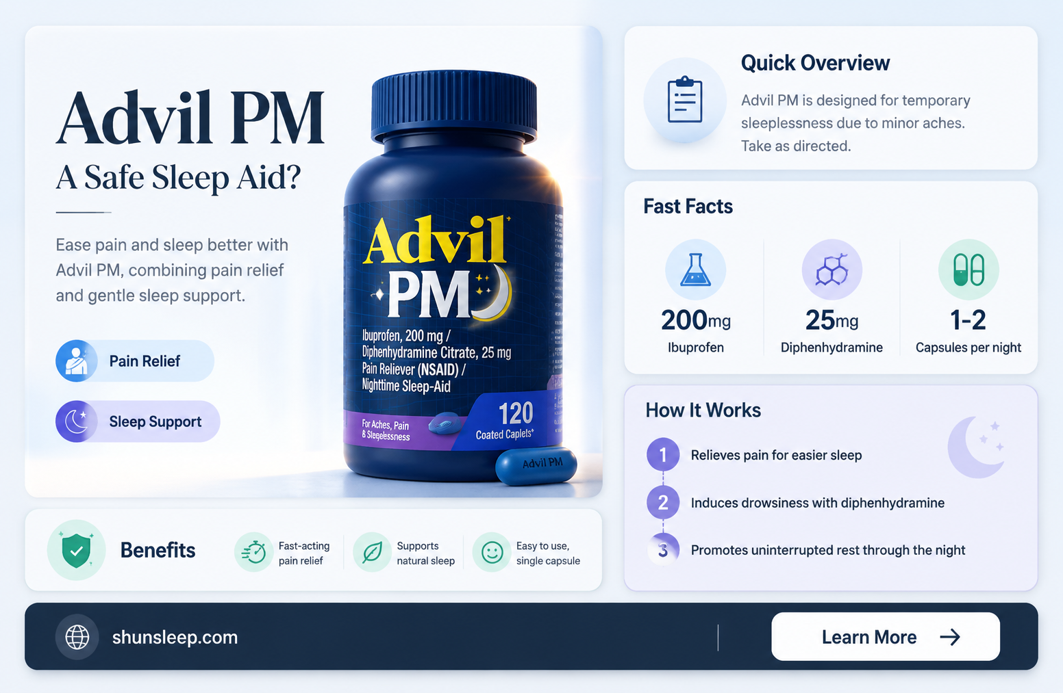can advil pm be used as a sleeping aid