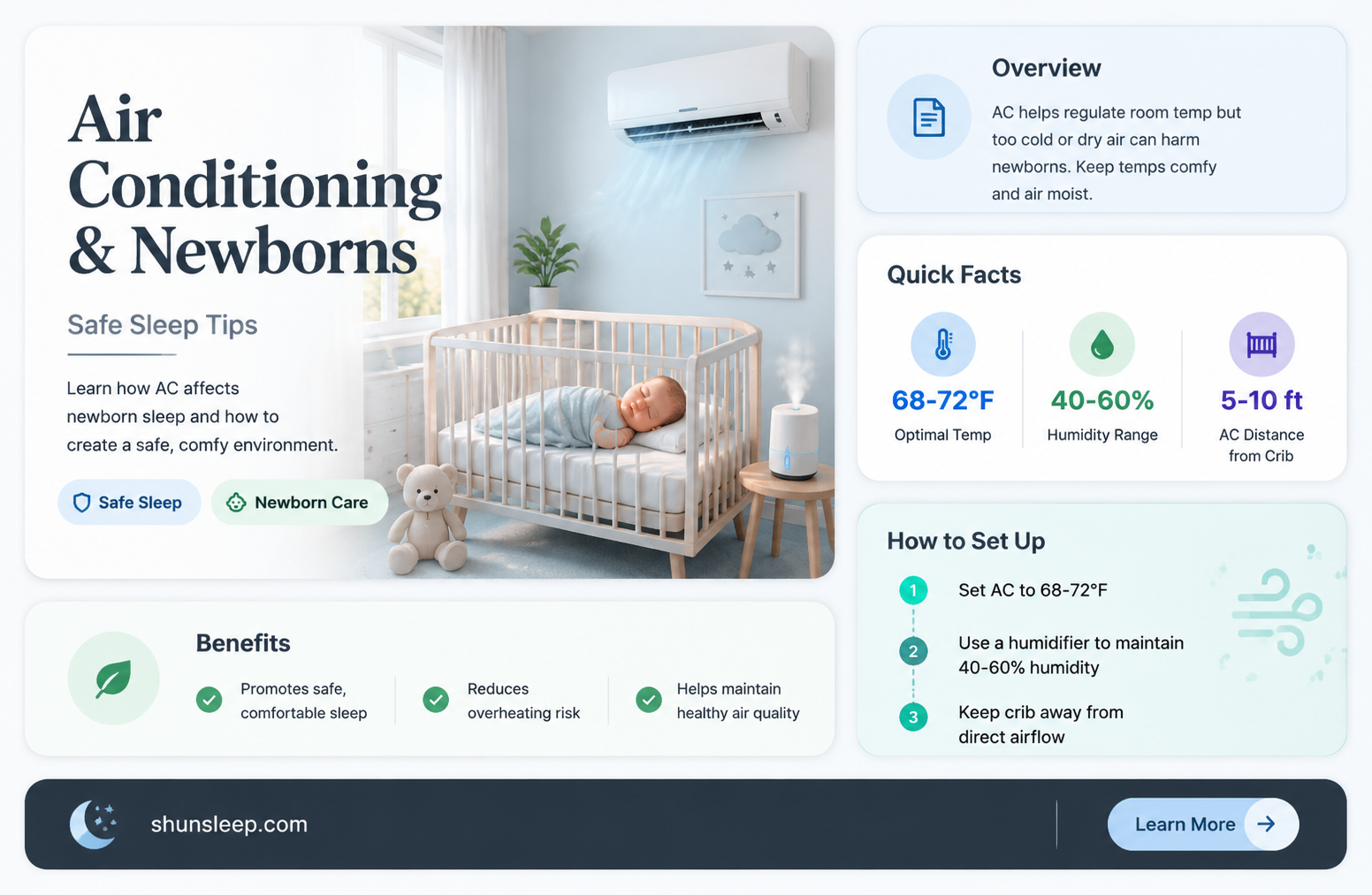 can a newborn sleep in an air conditioned room