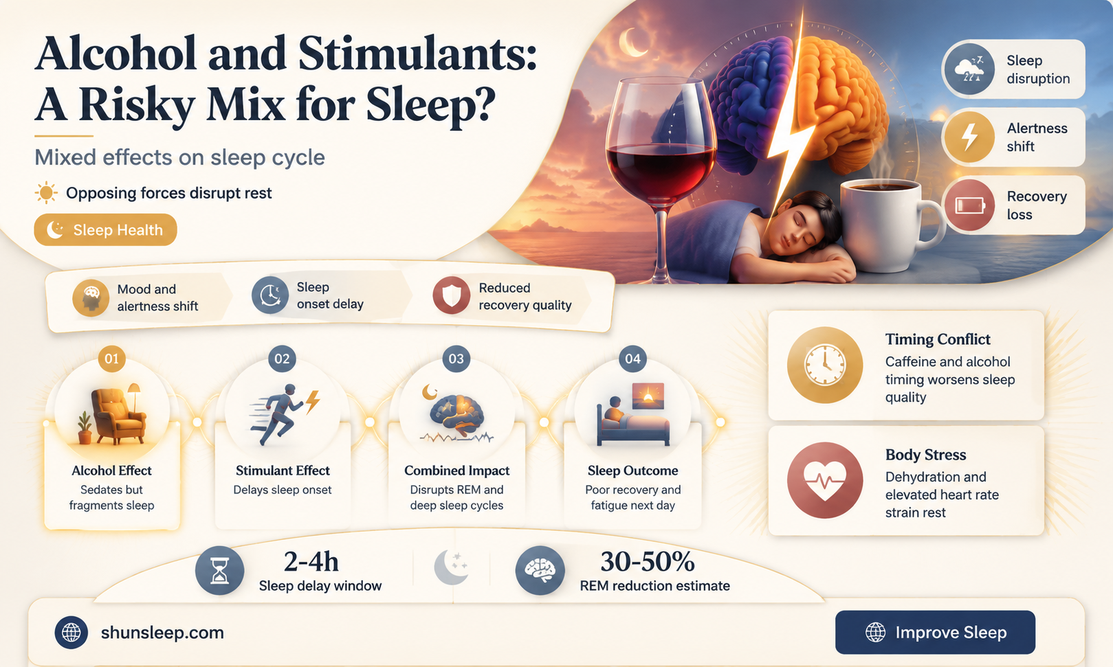 can drinking alcohol while on stimulants help you sleep