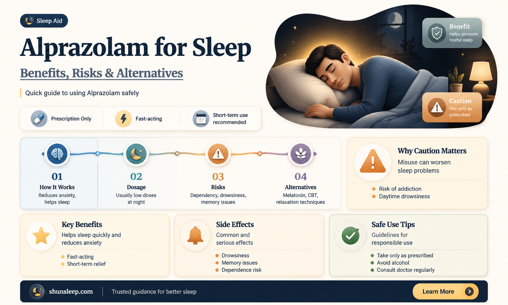 can alprazalam be used to help sleep