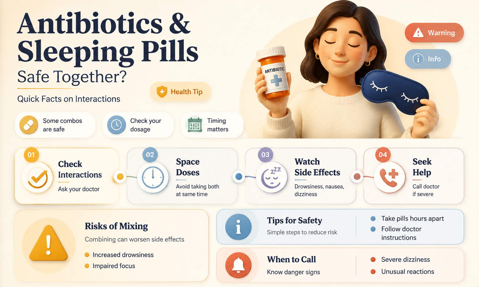 can antibiotics be take with sleeping pills