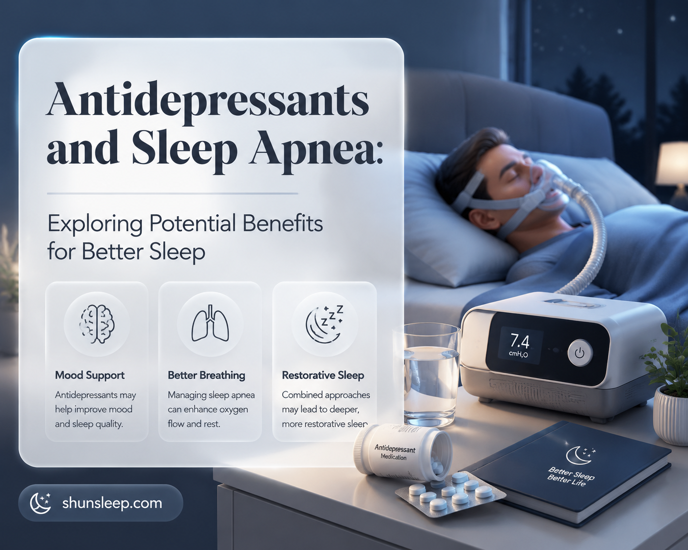 can antidepressants help sleep apnea