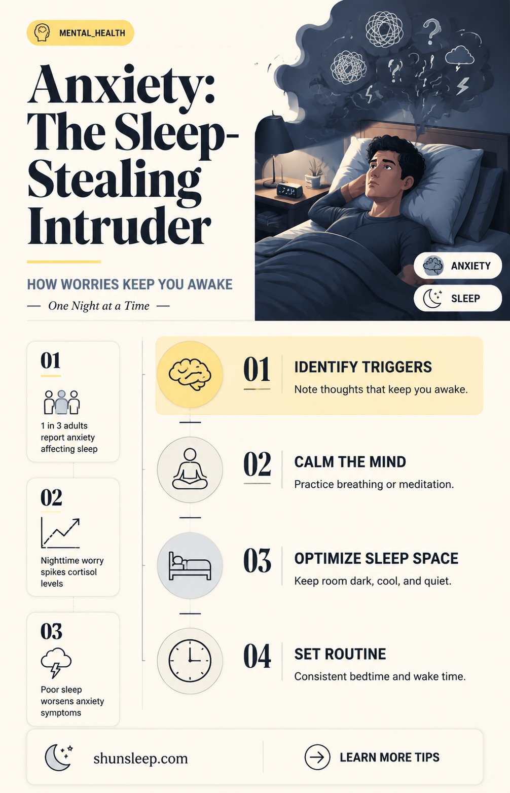 can anxiety wake you from a sound sleep