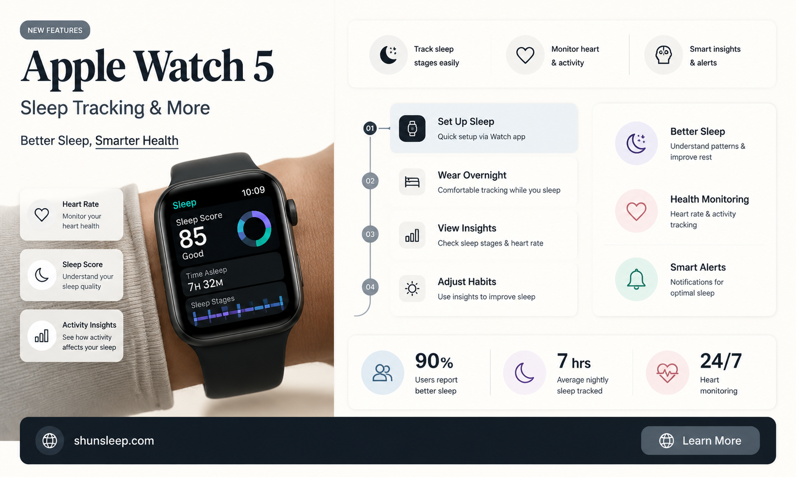 can apple watch 5 track sleep