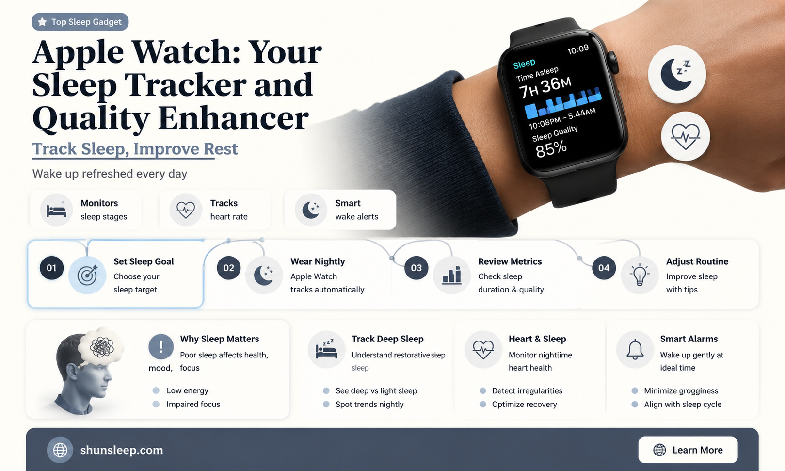 can apple watch track sleep quality