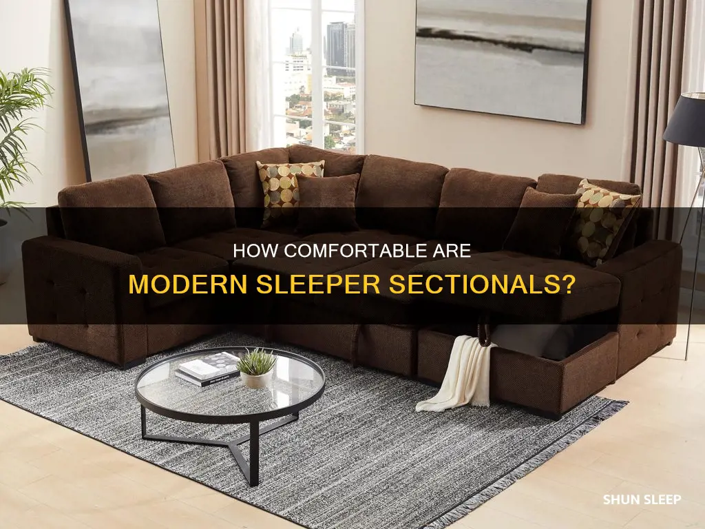 are modern day sleeper sectionals comfy