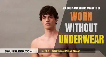 Sleep Jam Shorts: To Wear Underwear or Not?