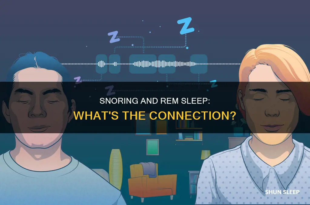 are snoring and rem sleep correlated