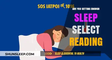 Are You Getting Enough Sleep? Select Reading for Better Rest