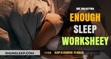 Are You Getting Enough Sleep? A Self-Assessment Worksheet Guide
