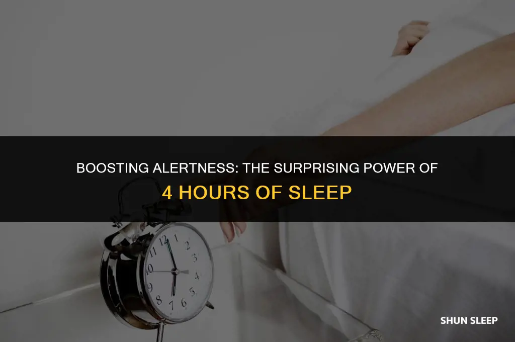 are you more alert with 4 hours of sleep