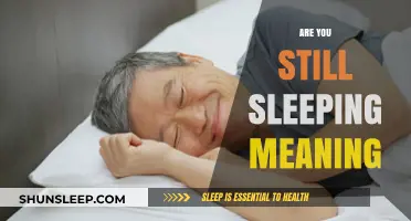 Why Are You Still Sleeping?