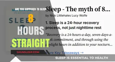 Unraveling the Myth: Is Sleeping 8 Hours Straight Really Necessary?