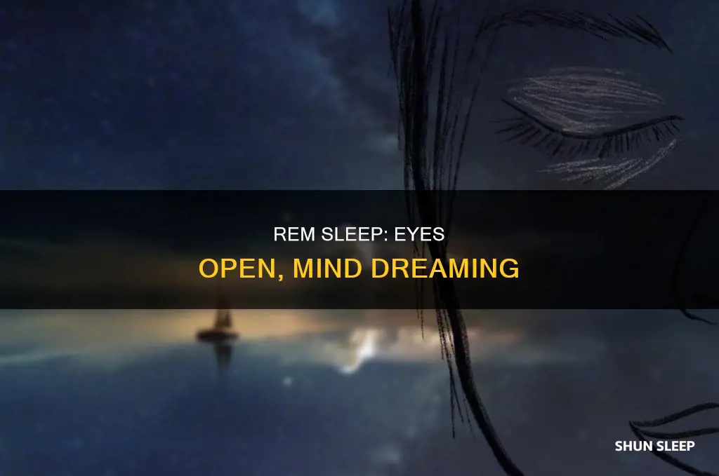 are your eyes open during rem sleep