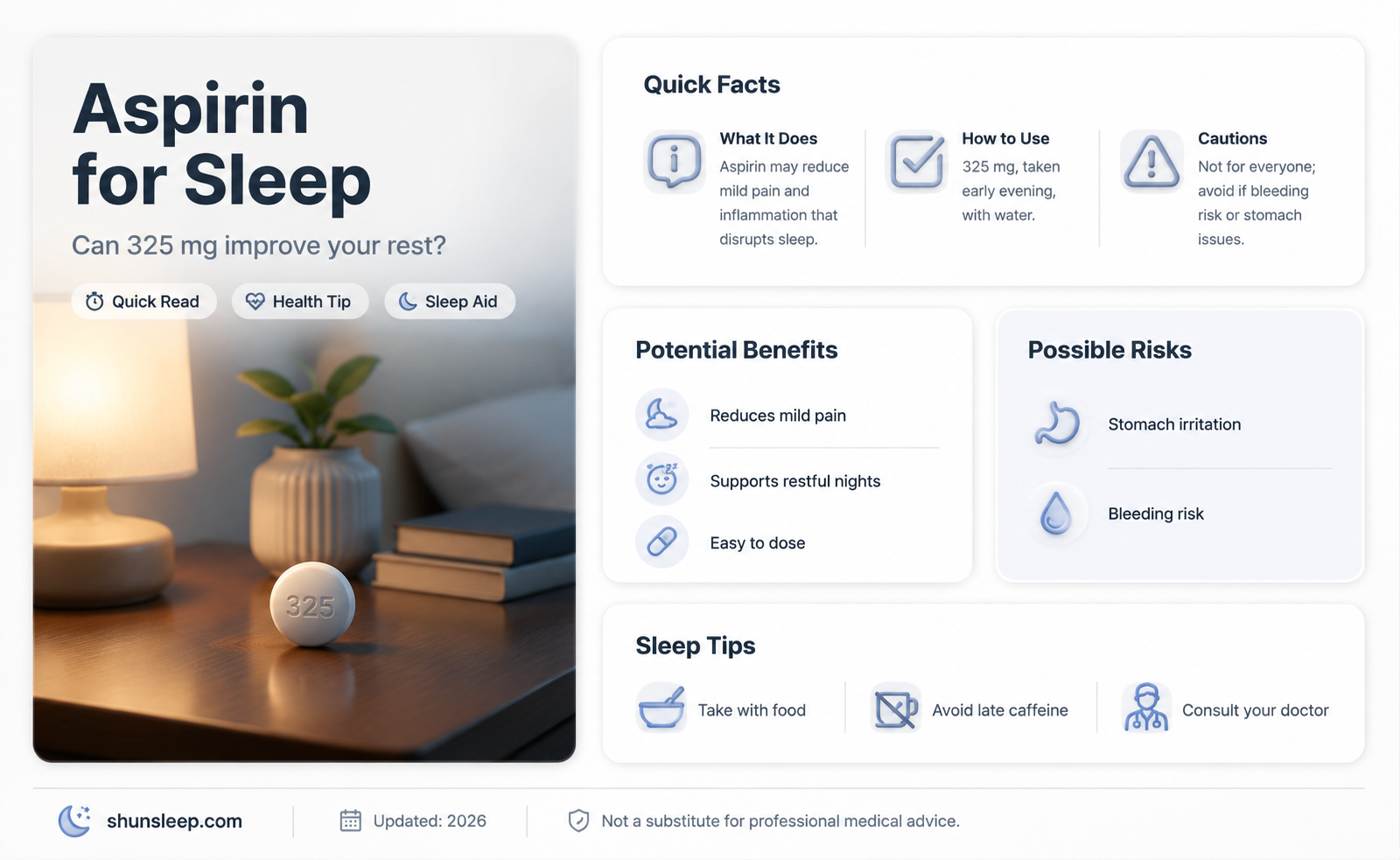 can 325 mg aspirin help me sleep