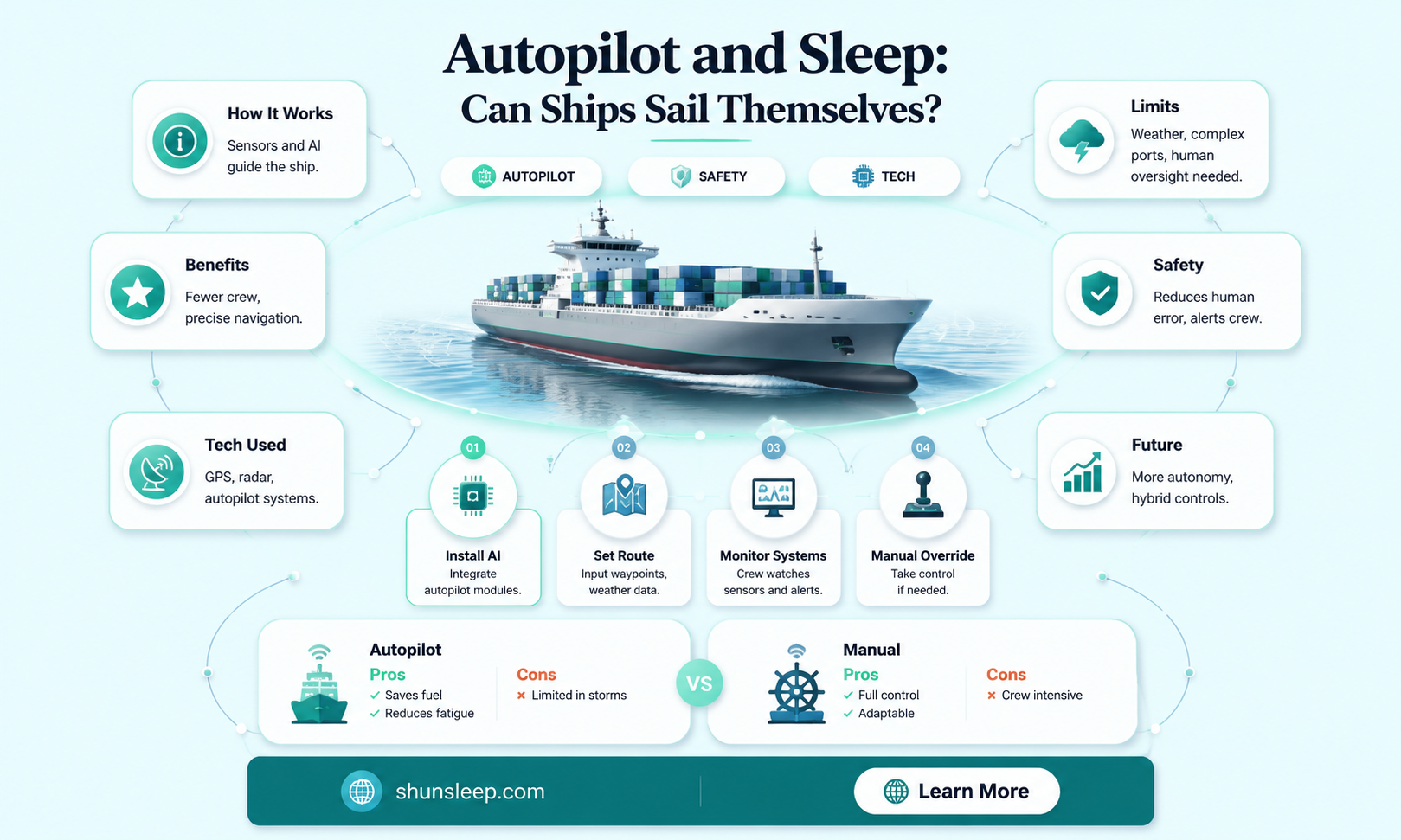 can a ship autopilot work while you sleep