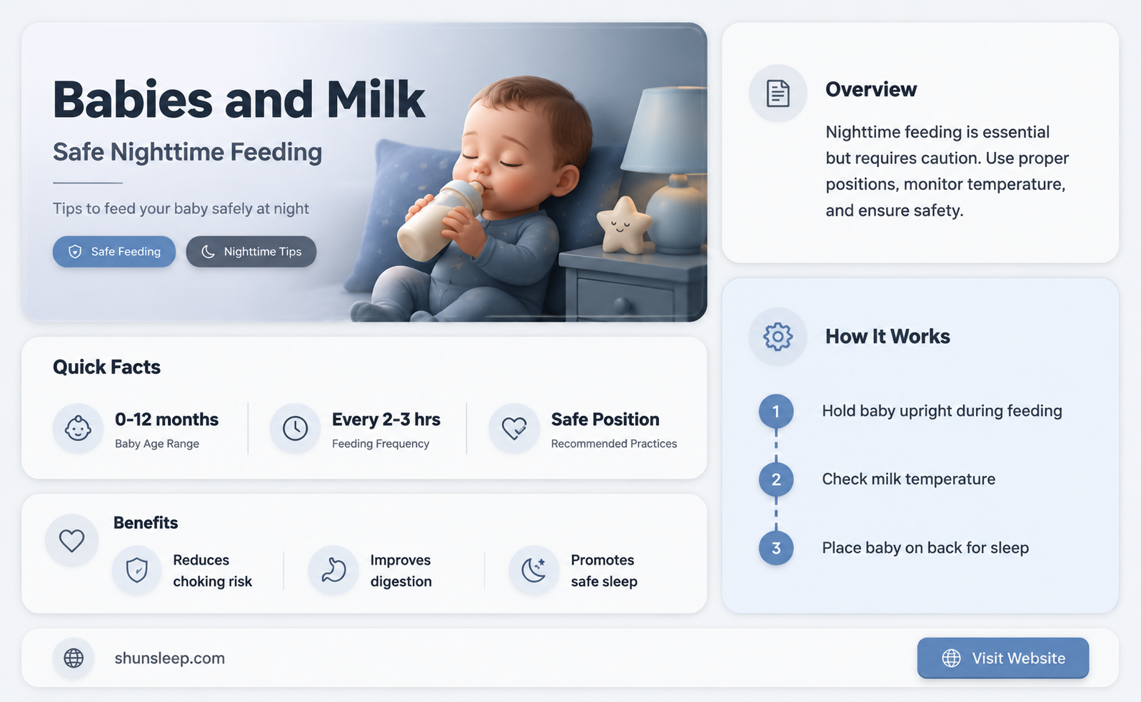 can babies drink milk while sleeping