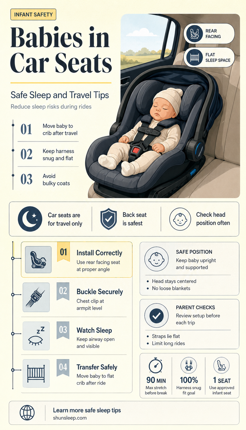 can babies sleep in carseats