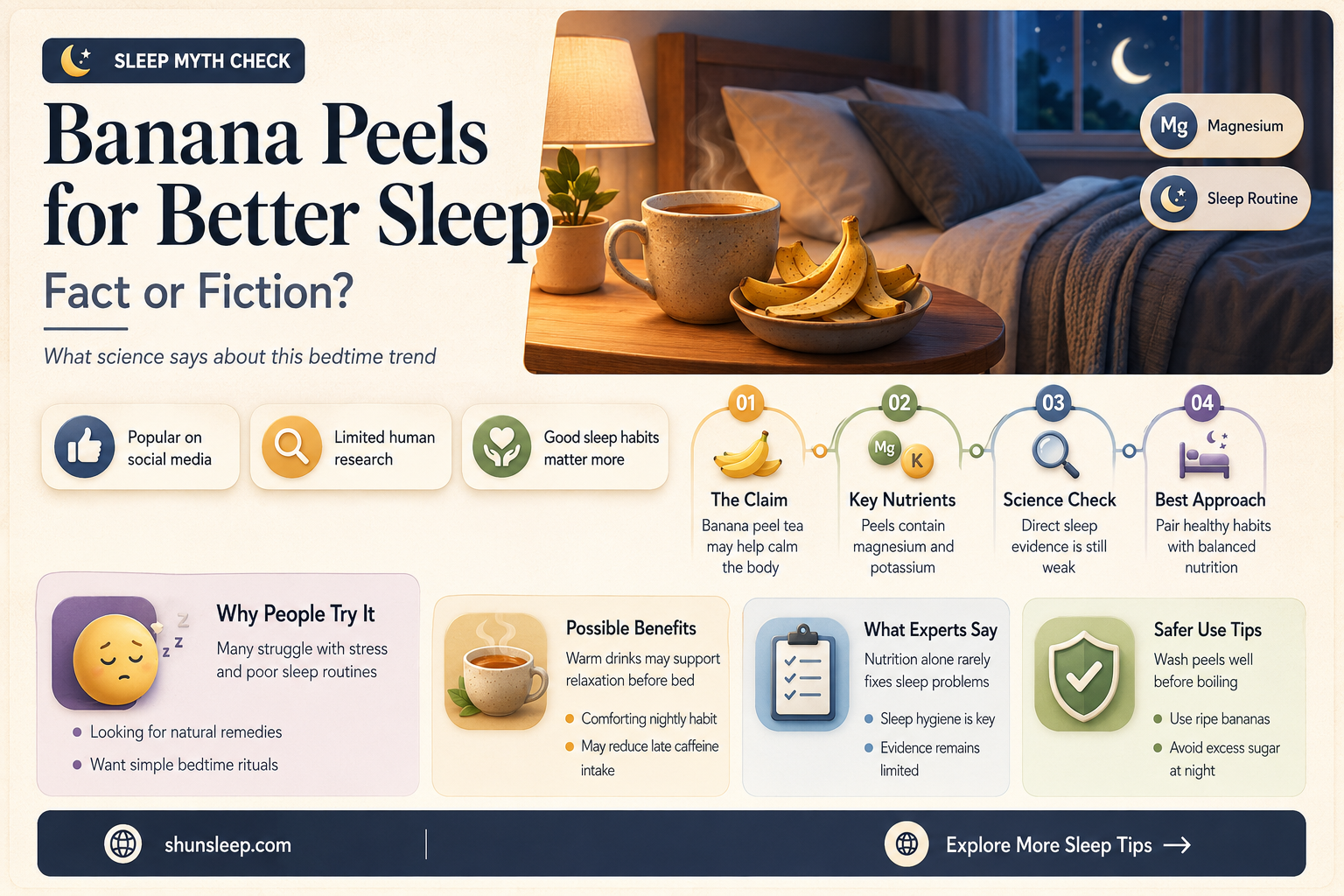 can banana peels help you sleep