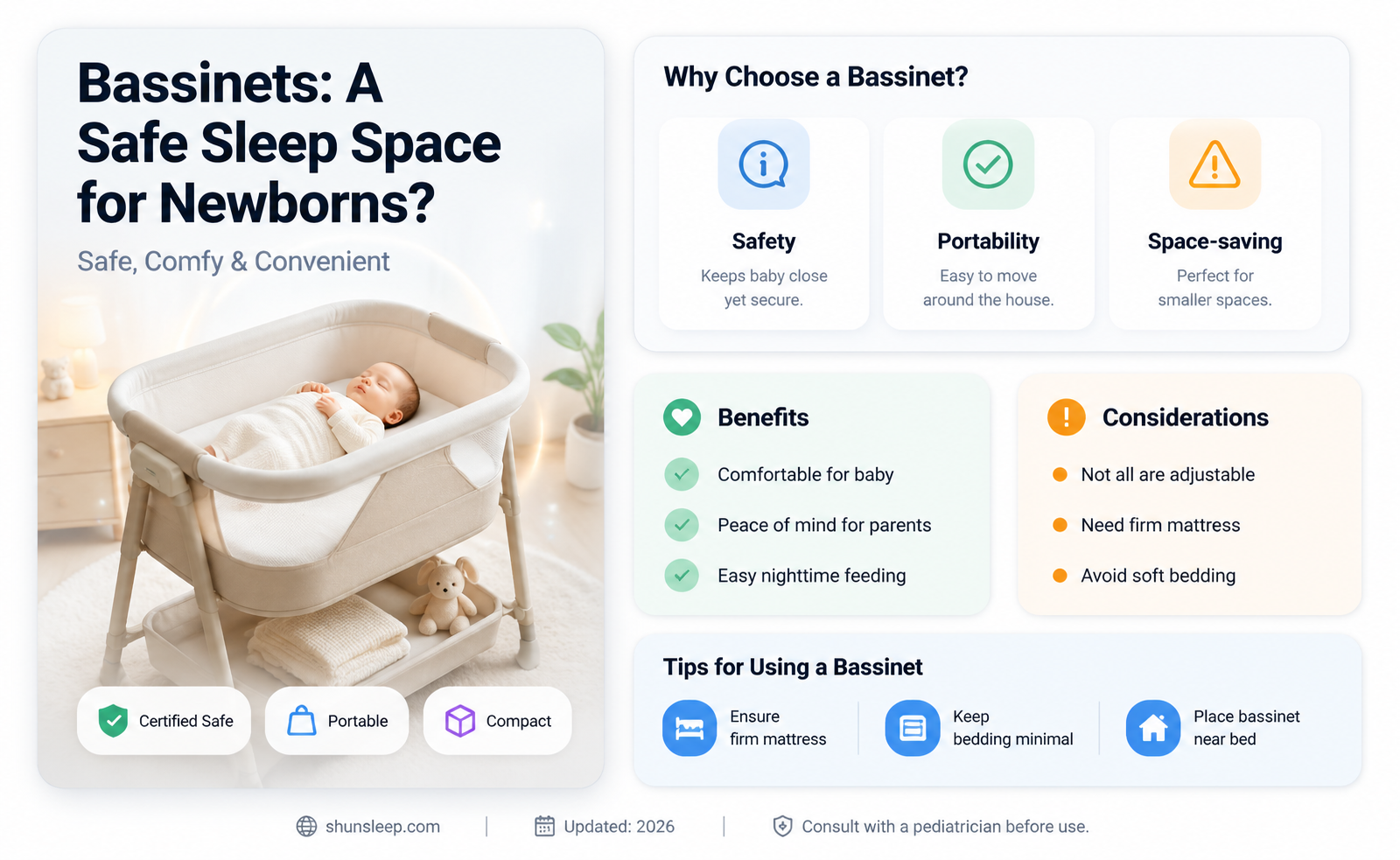 are bassinets safe for newborns to sleep in