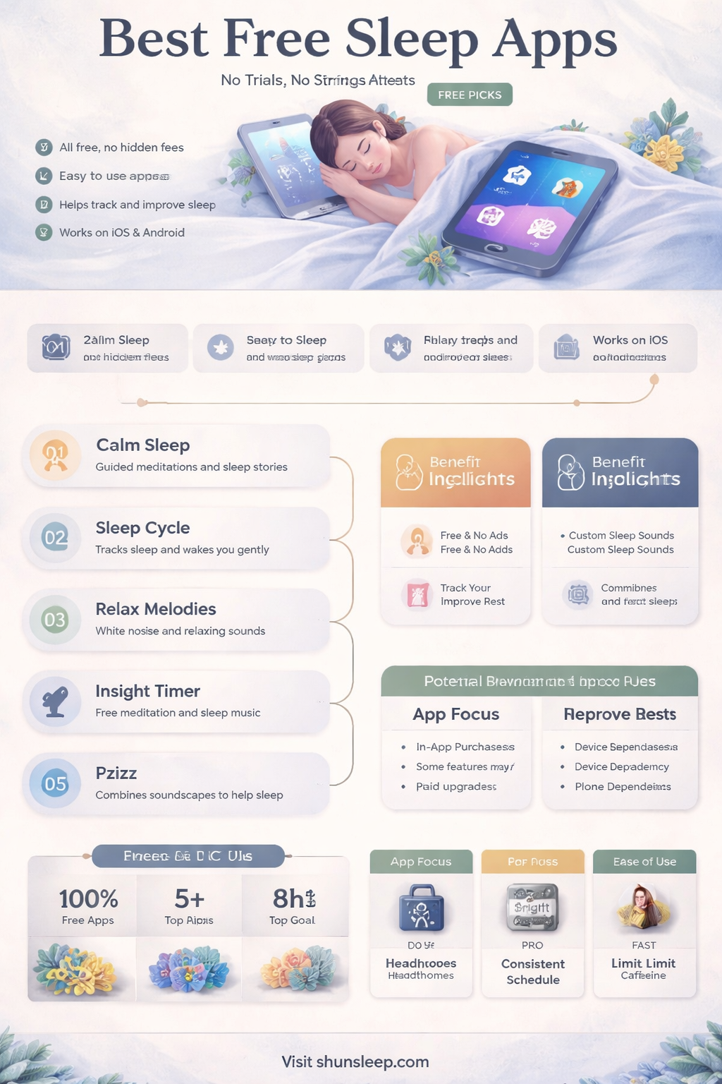 are there any absolutely free sleep apps without a trial