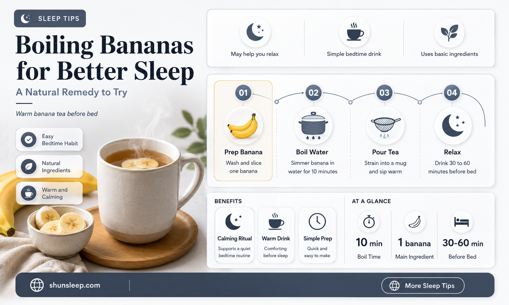 can boiling bananas help you sleep