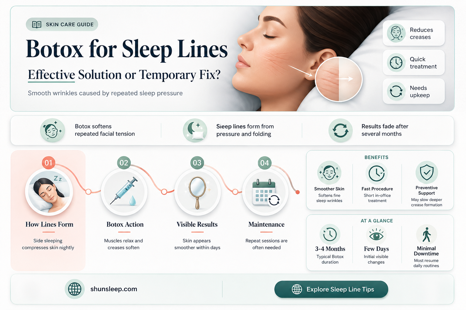 can botox get rid of sleep lines