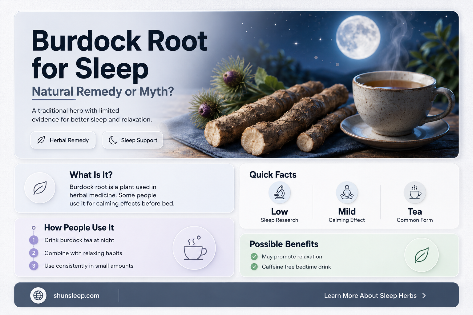 can burdock help with sleep