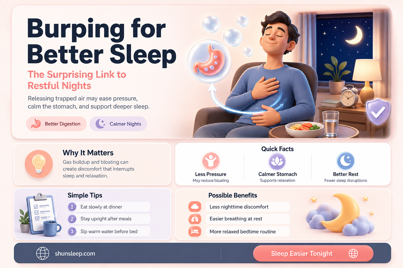 can burping help you sleep