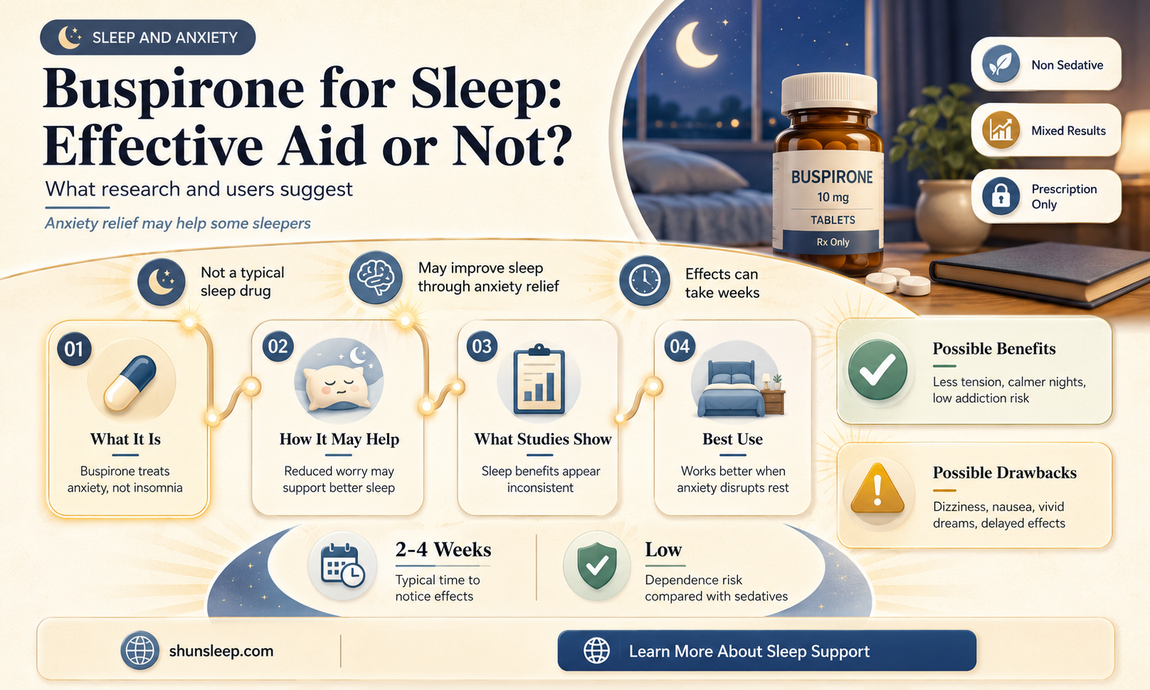 can buspirone be used as a sleep aid