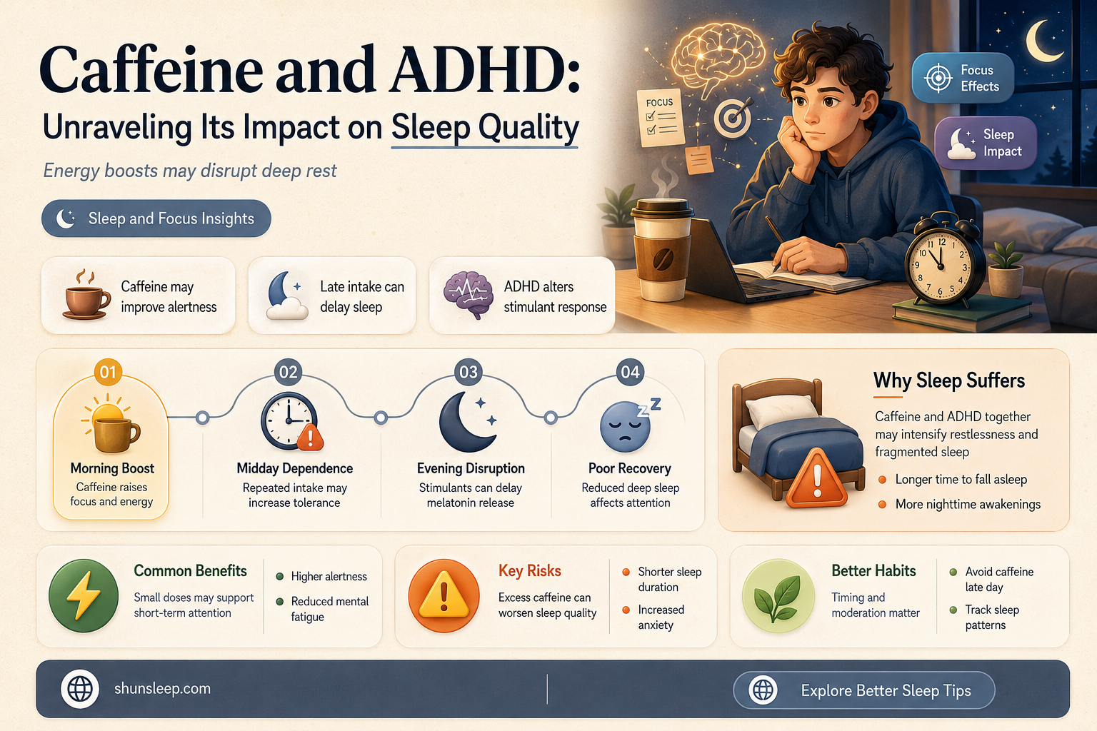 can caffeine help adhd people sleep