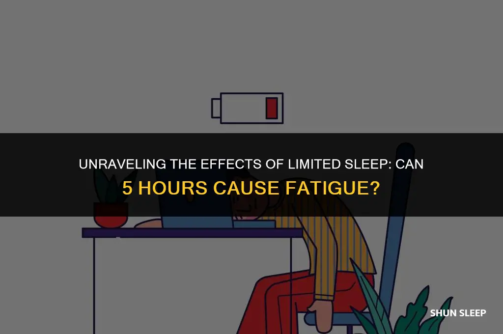 can 5 hours of sleep cause fatigue