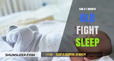 Fighting Sleep: A One-Month-Old's Battle