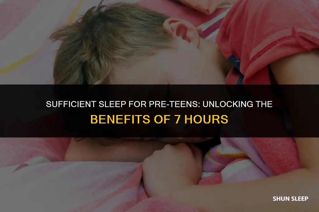 can a 12 year old sleep for 7 hours