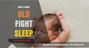 Battling Sleep: 3-Week-Old's Struggle