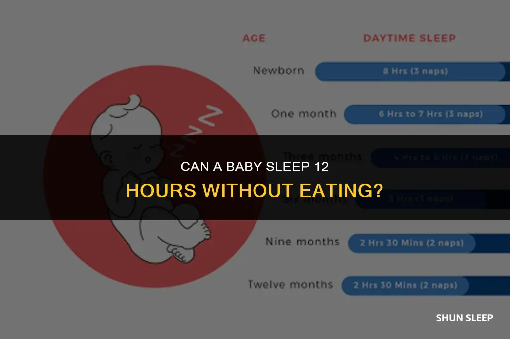 can a baby sleep 12 hours without eating