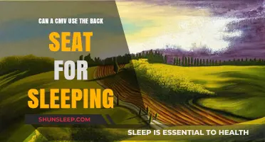 Back Seat Sleeping: Is It Possible in a CMV?