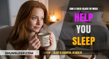 Can a Cold Glass of Milk Help You Sleep Better?