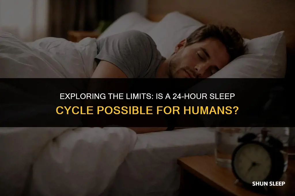 can a human sleep for 24 hours