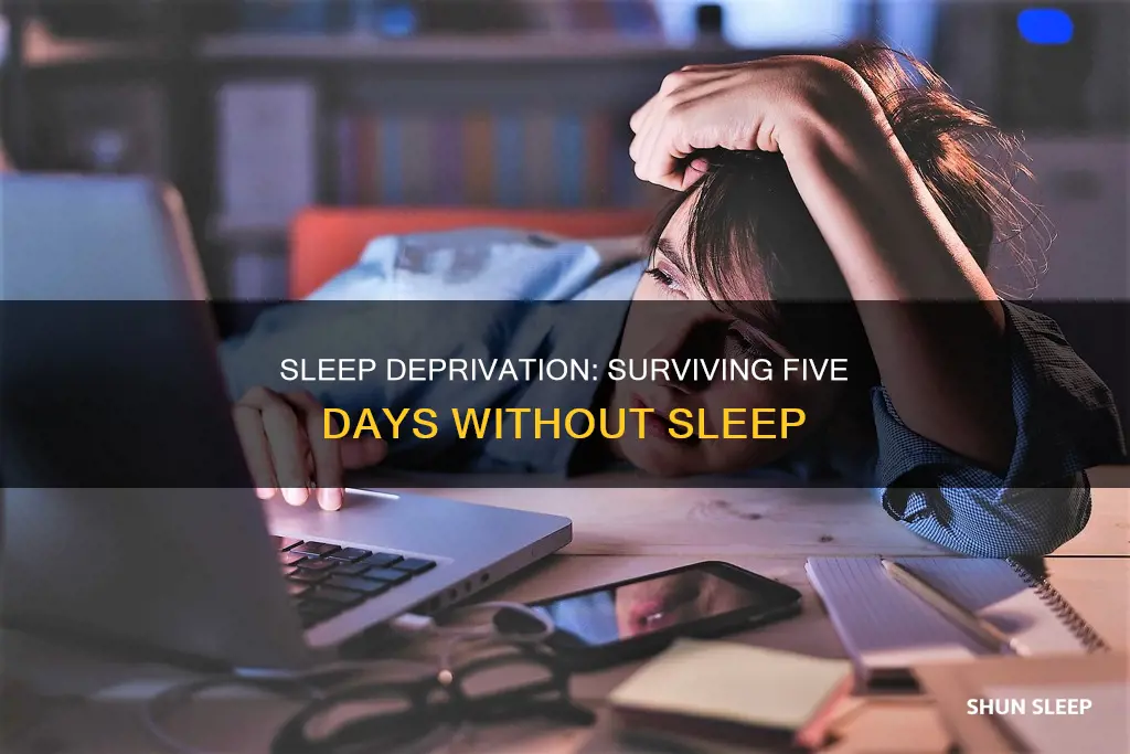 can a human survive five days without sleep