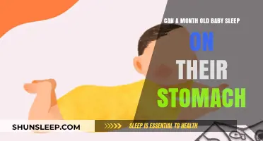 Is Stomach Sleeping Safe for a One-Month-Old Baby?