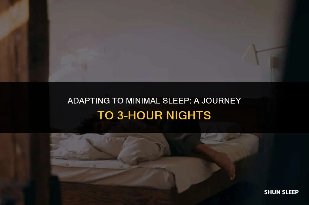 can a person get use to sleeping 3 hours