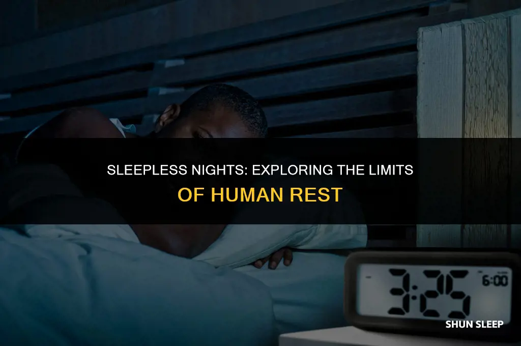 can a person only sleep one hour a day