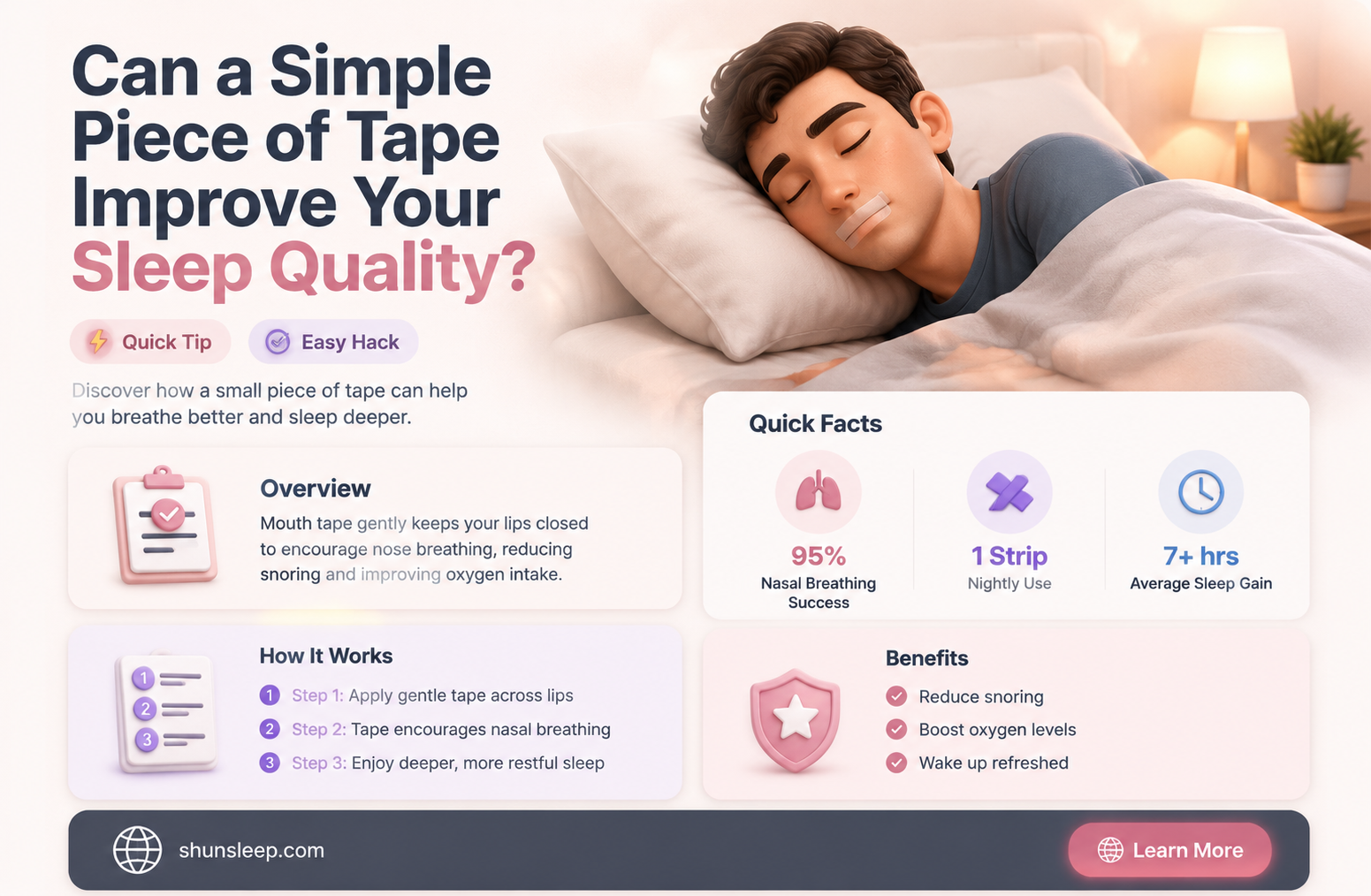 can a piece of tape help you sleep