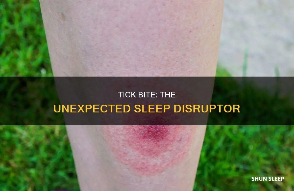 can a tick bite wake you from sleep