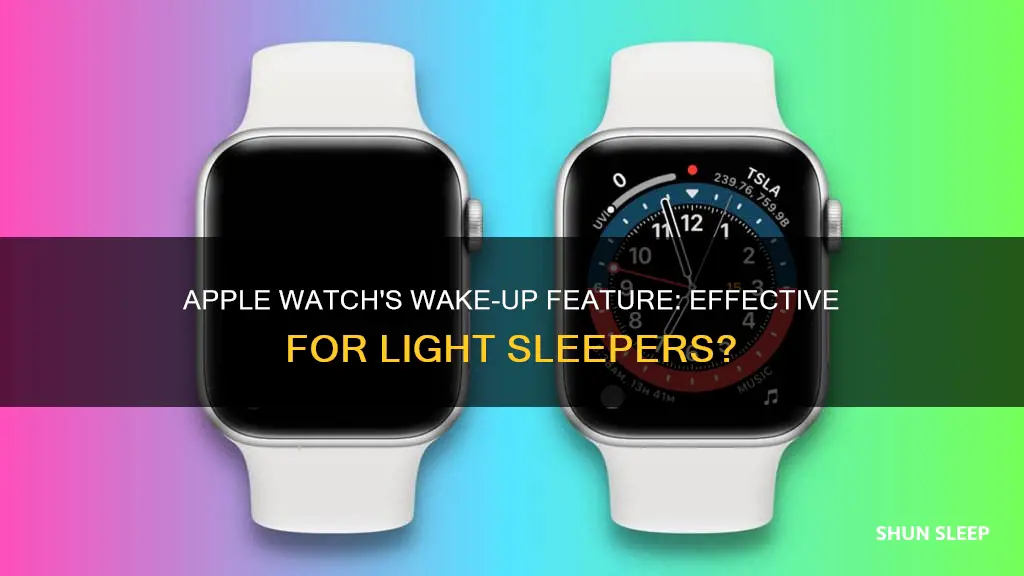 can apple watch wake me up in light sleep