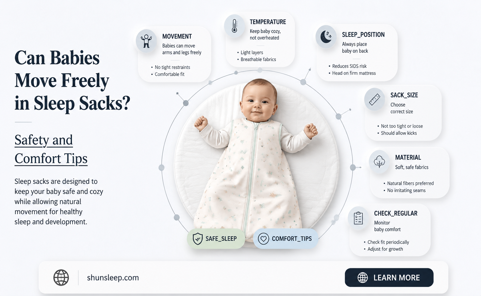 can babies easily turn in sleep sacks