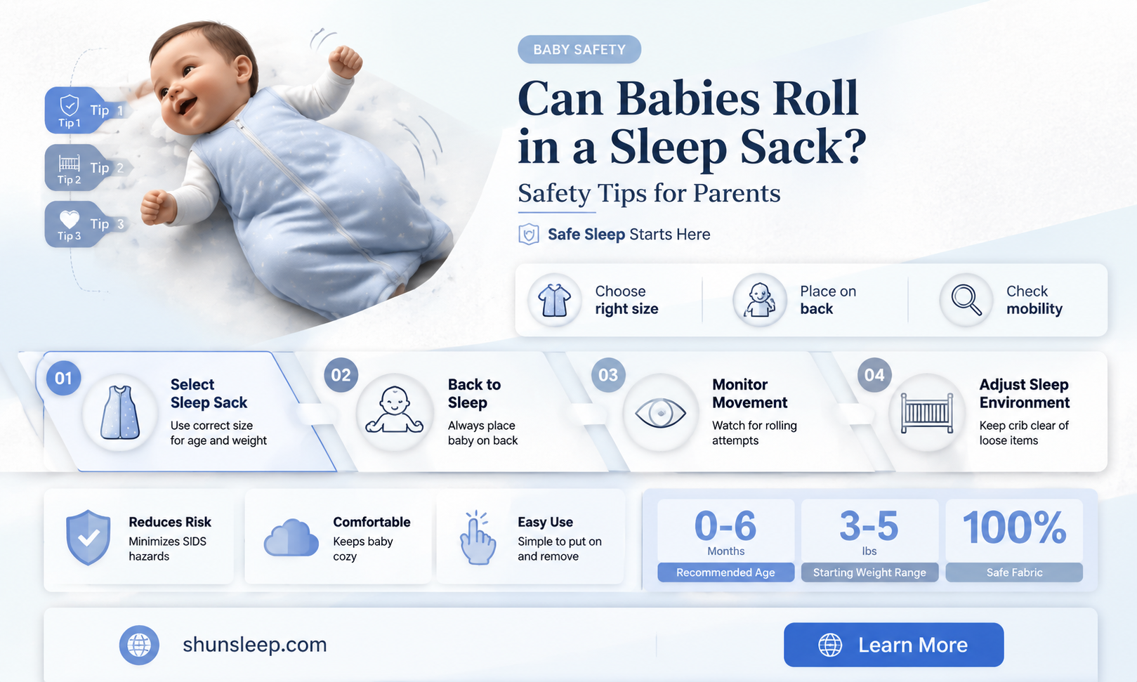can babies roll in a sleep sack