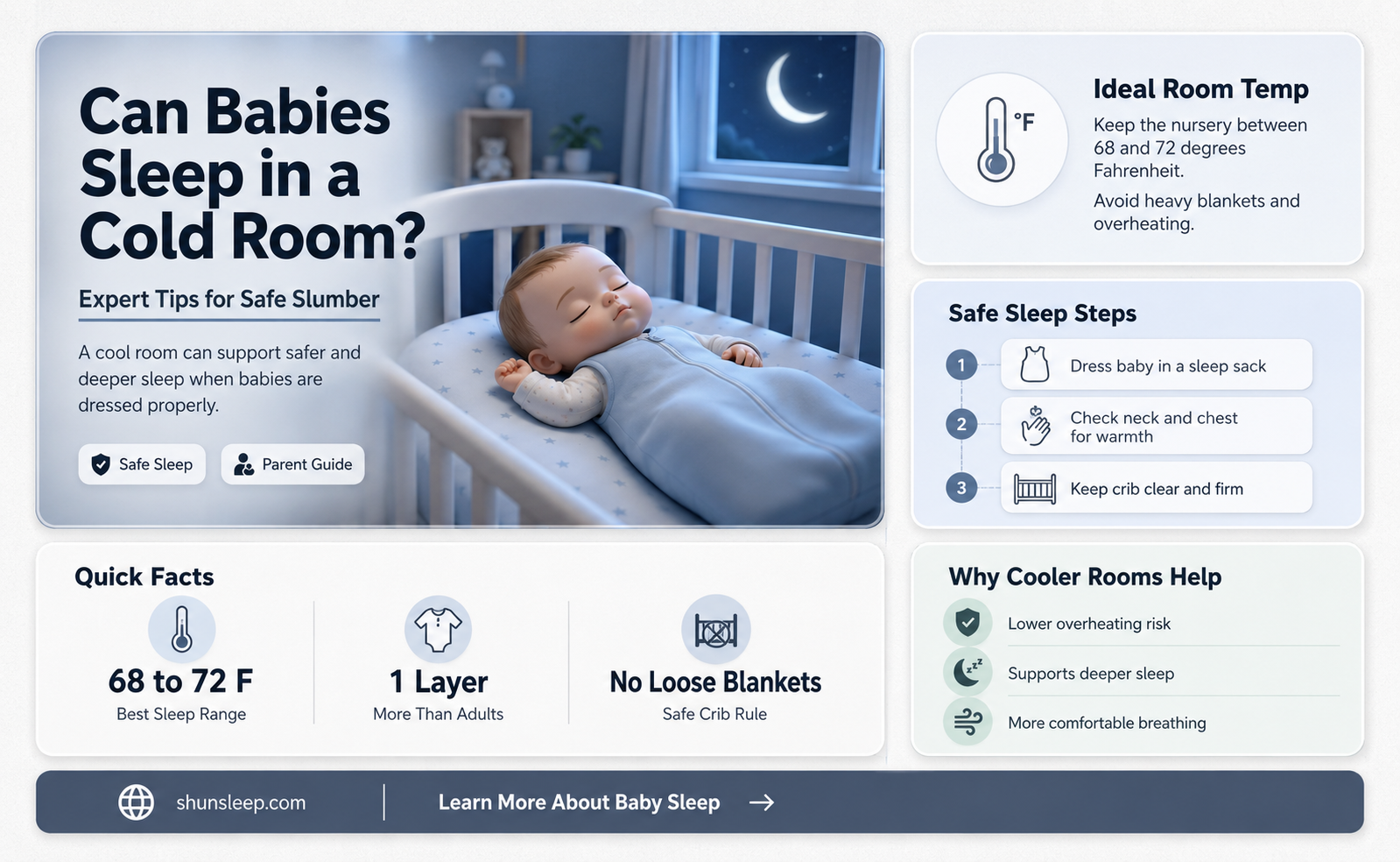 can babies sleep in a cold room