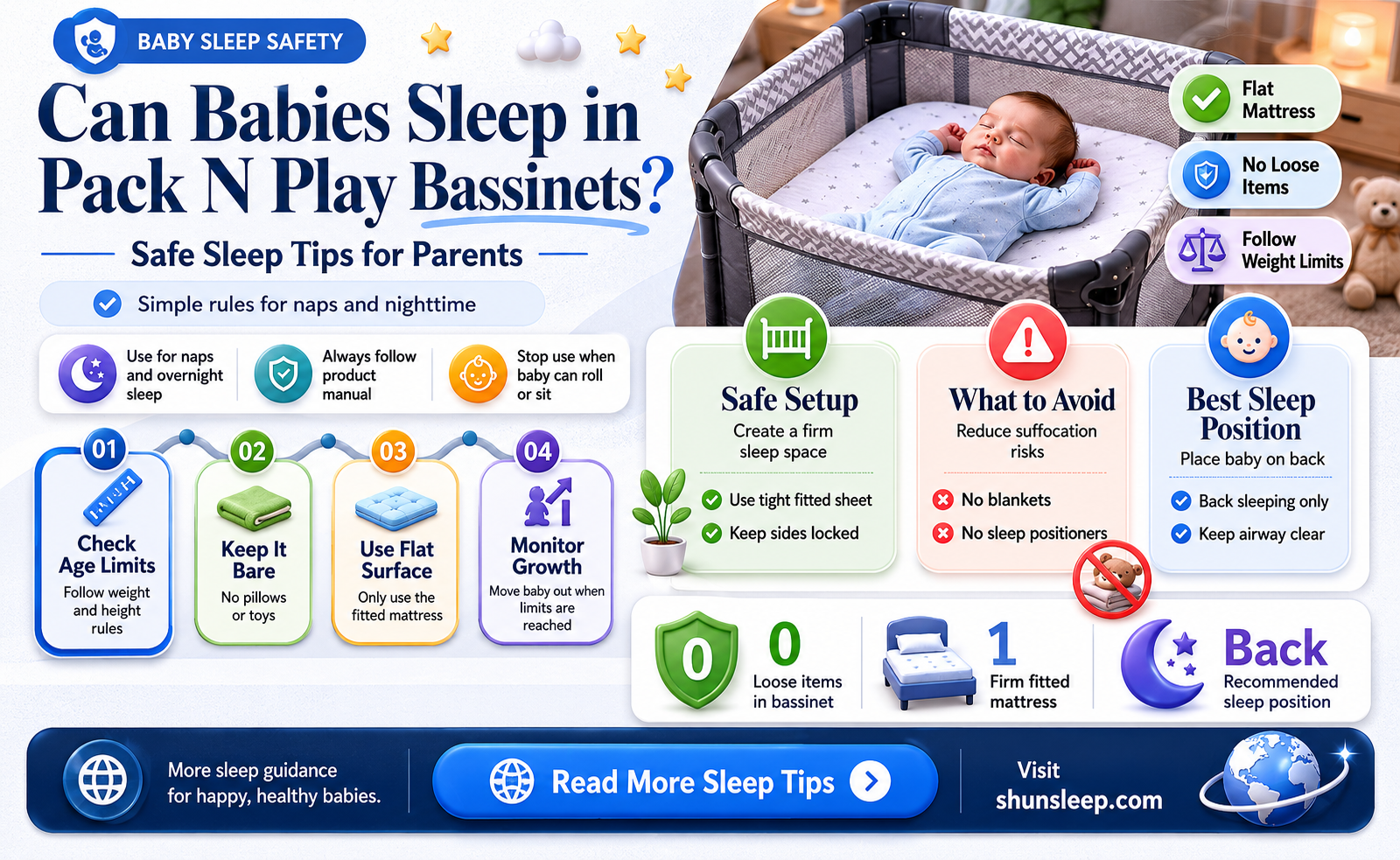 can babies sleep in pack n play bassinet